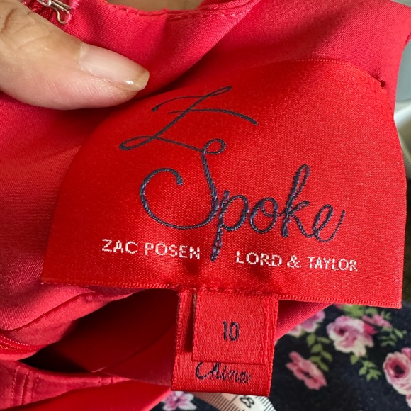 Splendid red sleeveless dress, size 10 by Z Spoke. Made in china - Picture 4 of 4